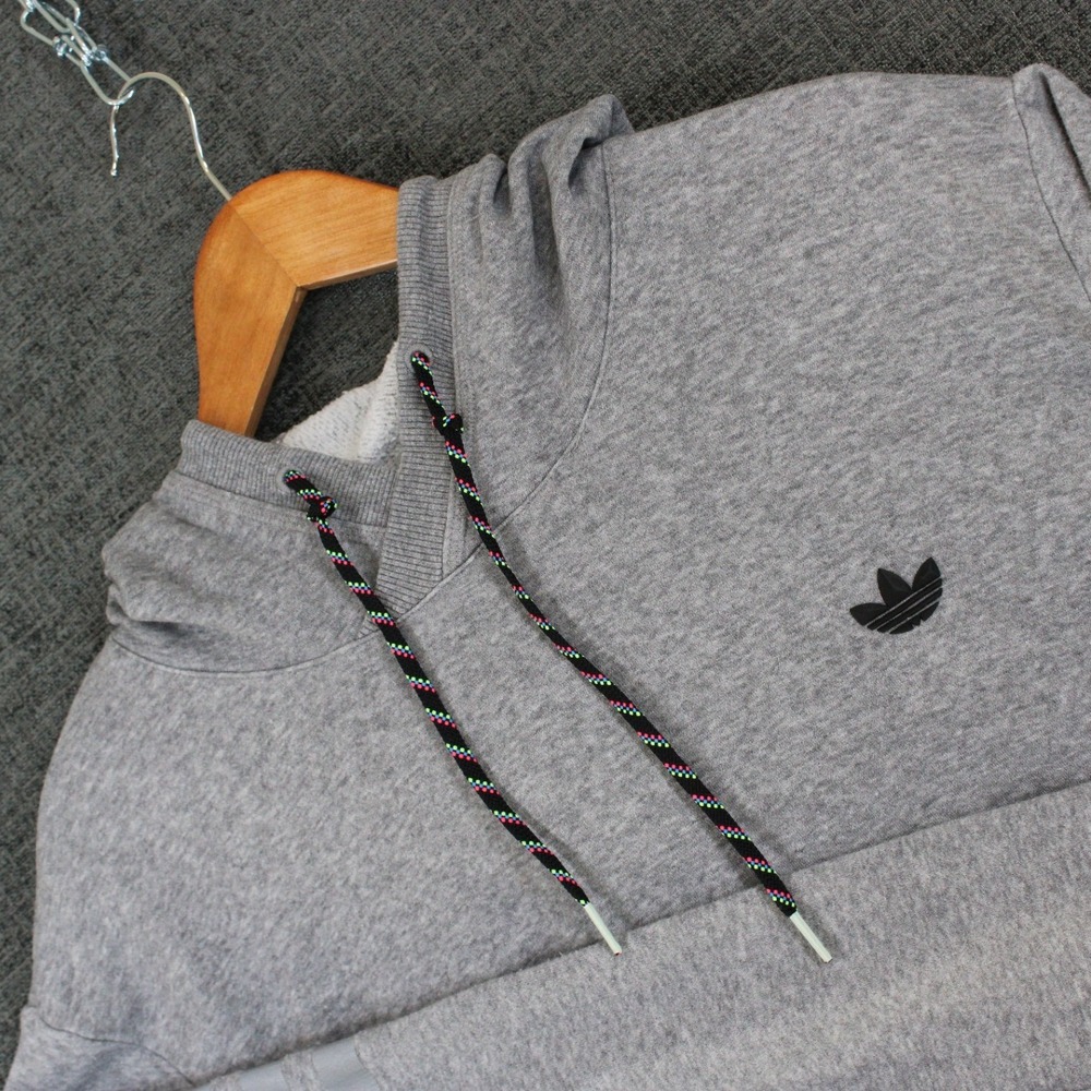 Adidas Originals Men's Trefoil Pullover  Zip Pocket Hoodie